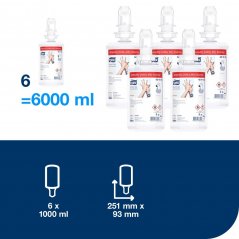 TORK 424105 – Alkoholový gelový dezinfekční prostředek S4, 6 x 1000 ml - Karton
