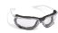 Lehké ochranné čiré brýle iSpector CRYSTALLUX třídy 1F