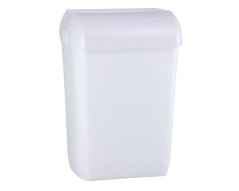 Odpadkový koš závěsný plastový otevřený Merida hygiene control bílý 23l