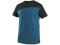 Tričko CXS OLSEN, krátký rukáv, ocelově modro-černé - Velikost: S