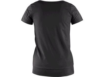 Tričko CXS EMILY, dámské, krátký rukáv, černá - Velikost: XS