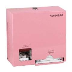 Zásobník na hygienické vložky a tampony Bemeta nerezový růžový