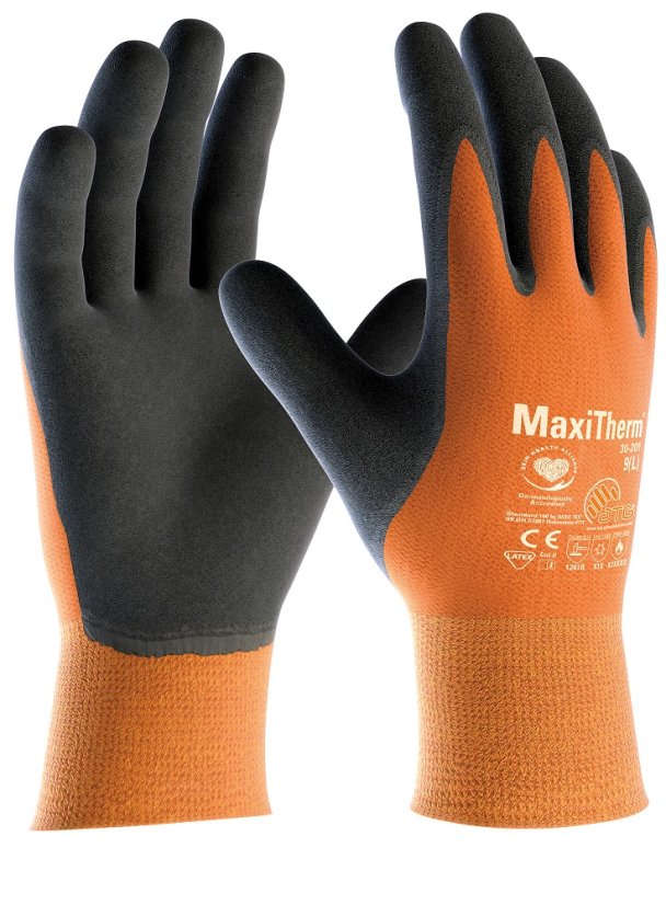 ATG® zimní rukavice MaxiTherm® 30-201 06 - Barva: oranžové odstíny, Velikost: 10