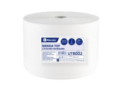 Průmyslová papírová 2 vrstvá super bílá utěrka Merida Top 100% celulóza, 25x38cm