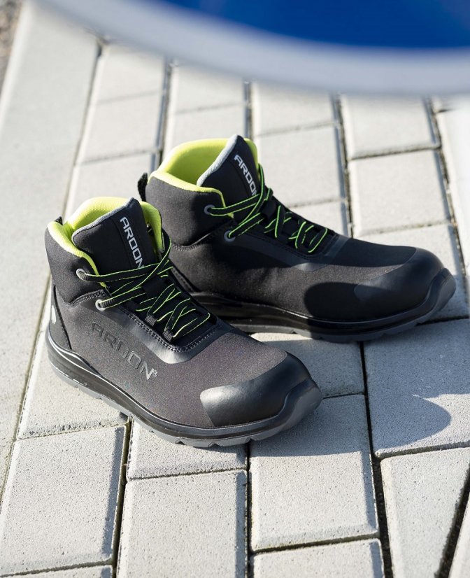 Bezpečnostní kotníková obuv ARDON®SOFTEX HIGH S1P 38 - Barva: černá, Velikost: 50