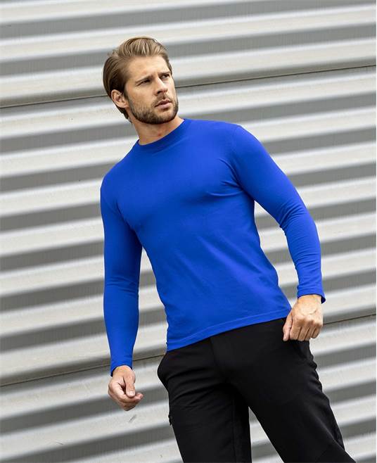 Tričko ARDON®CUBA s dlouhým rukávem modrá - Barva: Modrá, Velikost: S