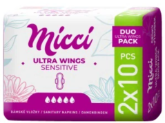Vložky hygienické MICCI Ultra Wings DUO 20 ks