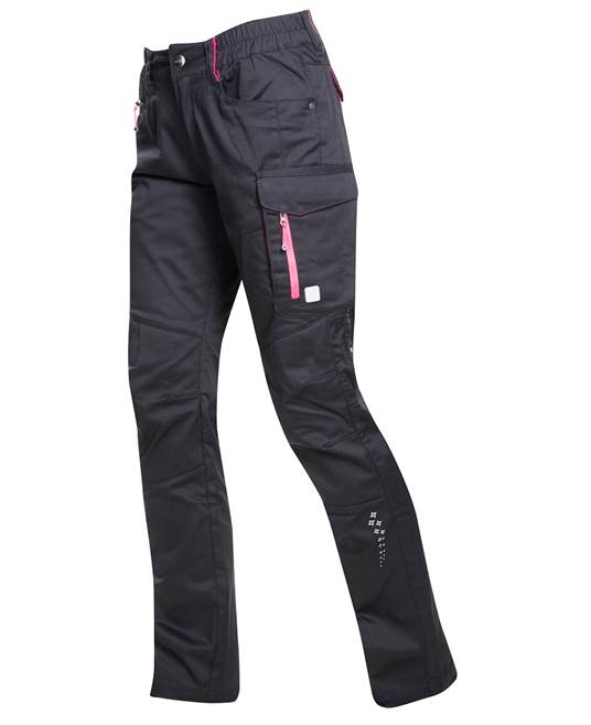 Dámské kalhoty ARDON®FLORET černo-růžová - Barva: Černo-růžová, Velikost: 38