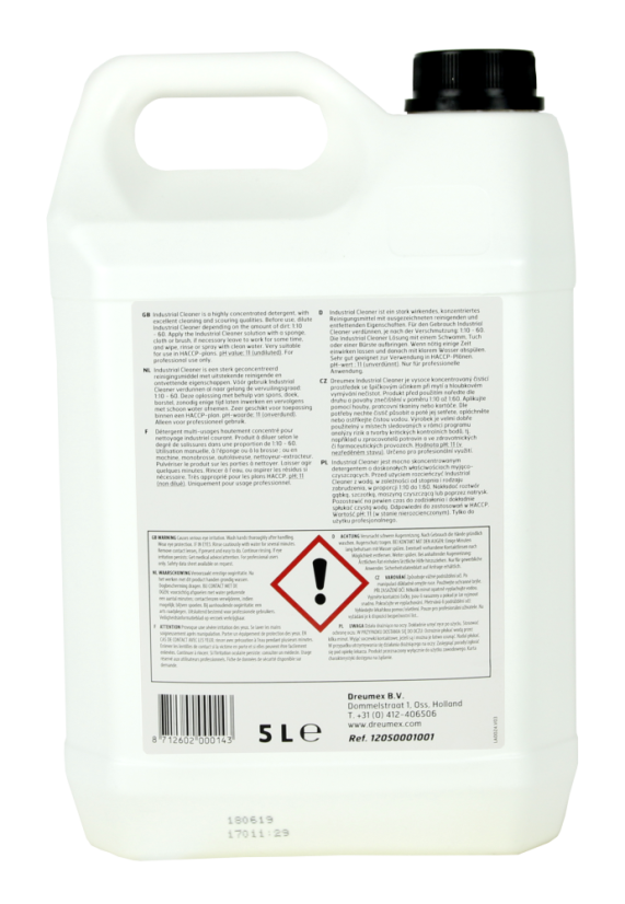 Dreumex Industrial 5L Cleaner HDC10, průmyslový saponát
