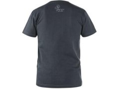Tričko CXS WILDER, krátký rukáv, potisk CXS logo, tmavě šedá
