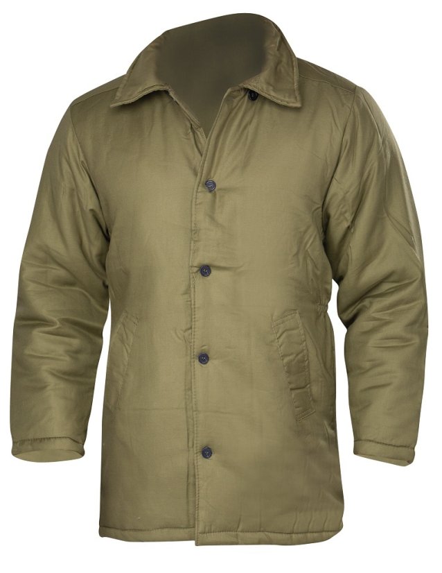 Tradiční vatovaný zelený kabát ARDON NICOLAS - Barva: zelené odstíny, Velikost: L