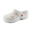 Pantofle Schu'zz Protect 0132 bílé s potiskem květin - Velikost: 41