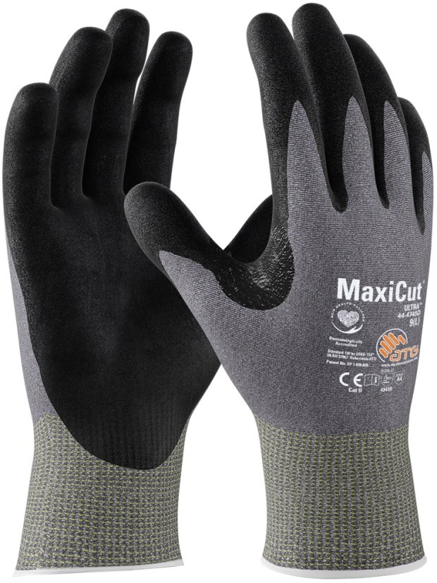 ATG® protiřezné rukavice MaxiCut® Ultra™ 44-4745D 08 - Barva: černá, Velikost: 08 ATG® protiřezné rukavice MaxiCut® Ultra™ 44-4745D 08 - Barva: černá, Velikost: 08