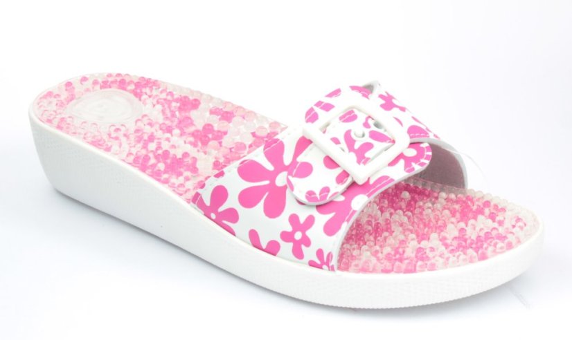 Santé SI/03C dámské pantofle DAISY růžové kytičky masážní