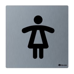 Piktogram z nerez oceli Merida Stella matný wc dámy