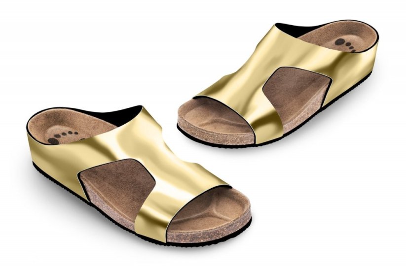 Zdravotní boty Forcare zlaté - Velikost: 41
