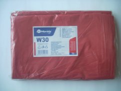 Sáčky červené skládané na odpad Merida LDPE 60x90cm, 70l a 50 sáčků v balení