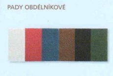 Pad bílý Merida  250x115x20mm