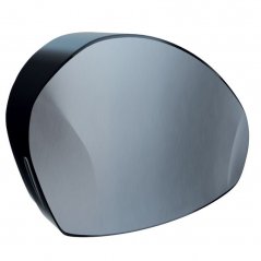 Zásobník na toaletní papír kovový bílý Merida Mercury na jumbo černý 20 cm