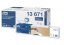 TORK 13671 – Xpressnap Snack® extra jemné bílý ubrousek do zásobníku se vzorem listů – s dekorem lístků, 2vr., 8 x 500 ks - Kart