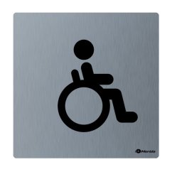 Piktogram z nerez oceli Merida Stella matný wc invalidé