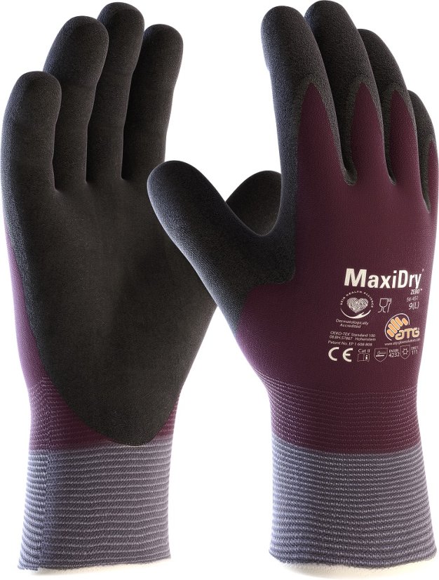 ATG® zimní rukavice MaxiDry® Zero™ 56-451 08 - Barva: růžové a fialové odstíny, Velikost: 08