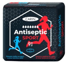 Vložky antiseptické Sport CARIN 9ks