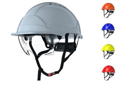 Přilba PAB WH1-0 s integrovaným zorníkem Hi-Viz