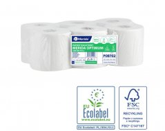 Toaletní papír Merida Optimum Flexi 2.vrstvý, 17cm, 120m, recykl, 6.rolí v balení