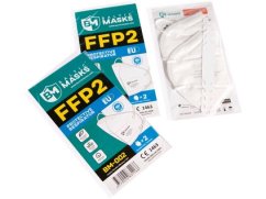Respirátory FFP2 BM-002, 2 ks v balení, bez ventilku