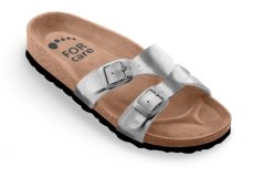 Zdravotní boty Forcare 212163 lesklé stříbrné