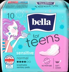 Vložky hygienické BELLA for teens 10.ks neparfemované