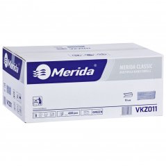 Skládané papírové ručníky 1.vrstvé Merida recykl 4000ks, 23cm x 25cm certifikované