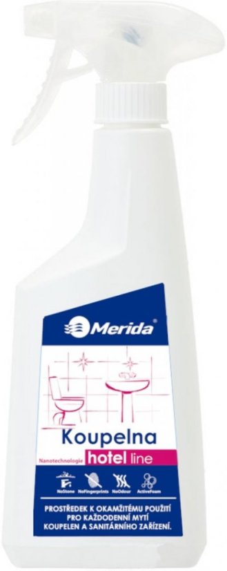 Čistící přípravek na koupelny Merida Hotel line 0,5l s rozprašovačem
