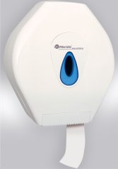Zásobník na toaletní papír plastový bílý Merida Top Maxi na jumbo 23 cm