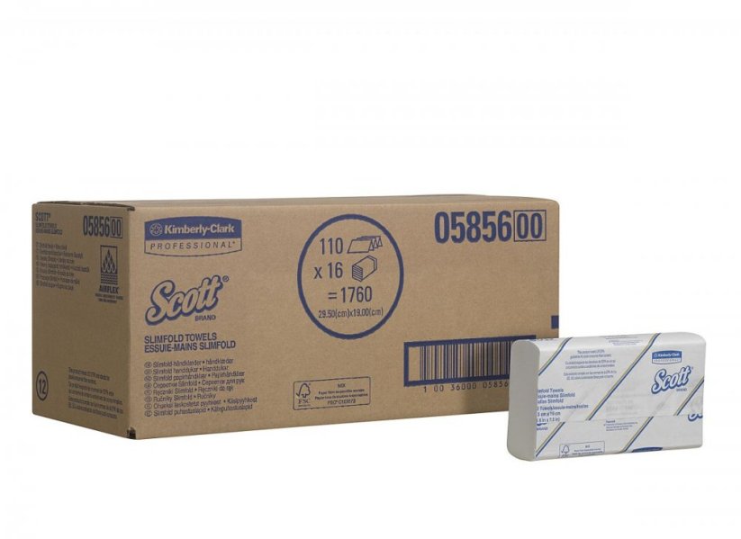Scott 5856 Slimfold papírové ručníky ultra tenké