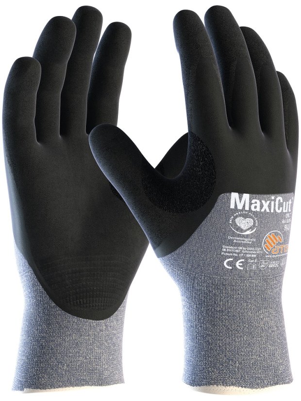 ATG® protiřezné rukavice MaxiCut® Oil™ 44-505 09 - Barva: modré odstíny, Velikost: 11