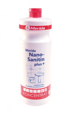 Čistící prostředek koncentrát na koupelny Merida Nano Sanitin plus 1l