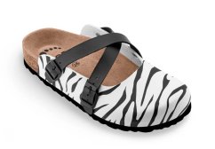 Pantofle FORcare 101066 barva bílá zebra