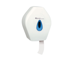 Zásobník na toaletní papír plastový bílý Merida Top Mini na jumbo 19 cm
