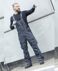 Zimní kalhoty s laclem ARDON®VISION tmavě šedá S