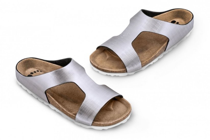 Zdravotní boty Forcare 204014 stříbrné - Velikost: 41