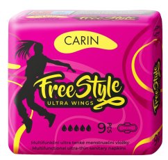 Vložky hygienické CARIN FREE STYLE ultra wings 9ks