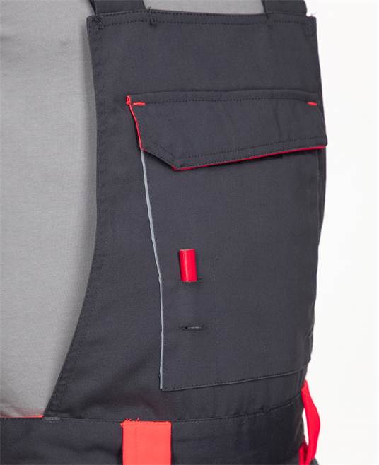 Kalhoty s laclem ARDON®NEON šedo-červená - Barva: Červená, Velikost: 46
