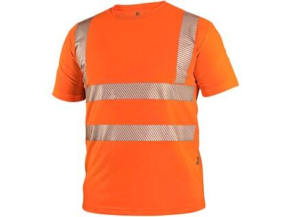 Tričko CXS BANGOR, výstražné, pánské, oranžové - Velikost: S