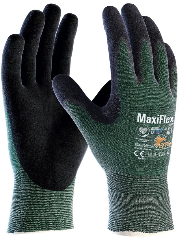 ATG® protiřezné rukavice MaxiFlex® Cut™ 42-8743 AD-APT® 09 - Barva: zelené odstíny, Velikost: 09