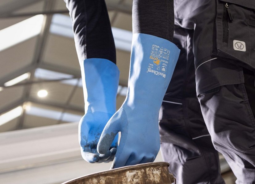 ATG® chemické rukavice MaxiChem® 76-730 - TRItech™ 07 - Barva: modré odstíny, Velikost: 07