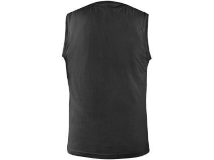 Tričko CXS RICHARD, bez rukávů (tílko), černé - Velikost: S