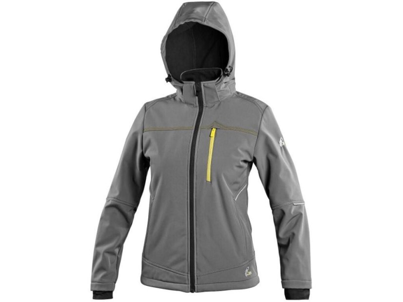 Bunda CXS STRETCH, dámská, softshell, šedá - Velikost: XS