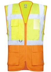 Síťovaná manažerská vesta ARDON®SIGNAL žluto-oranžová S